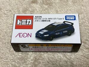 トミカ AEON NO.68 スバルWRX STI Type S メキシコ警察仕様