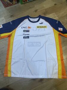 RENAULT F1 TEAM supplied goods short sleeves T-shirt PUMA XXL size Renault Puma team supplied goods 