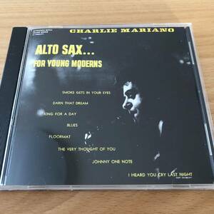 【CD】チャーリー・マリアーノ／ALTO SAX... FOR YOUNG MODERNS