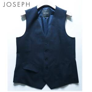 《JOSEPH ジョセフ》新品 定価27,500円 軽量 洗濯可能 格子柄 ストレッチベスト ジレ 46(M)A9332