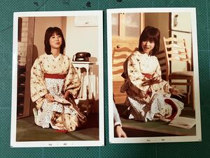 松田聖子　写真(当時物)2枚 和服　80年代アイドル 