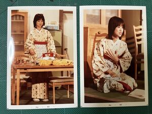 松田聖子　写真2枚(当時物) 和服2 80年代アイドル 