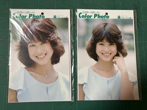 【レア】 松田聖子　マルベル堂カラーポート2枚 薄水色　80年代アイドル 