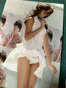 【2枚セット】 江戸真樹　写真2枚　白　パン◯ラ　80年代アイドル