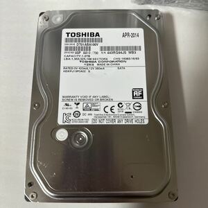 A381:◇動作保証/AVコマンド対応◆使用0時間 TOSHIBA SATA 3.5インチHDD SATA 1000GB DT01ABA100V 1TB