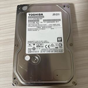 A429:◇動作保証/AVコマンド対応◆使用0時間 TOSHIBA SATA 3.5インチHDD SATA 1000GB DT01ABA100V 1TB