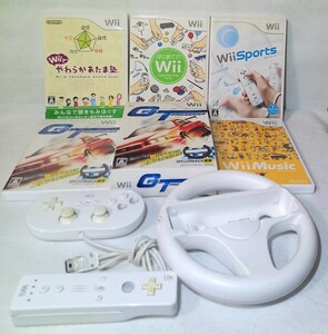 １円スタート Wii ソフト ハンドル コントローラーまとめ売り