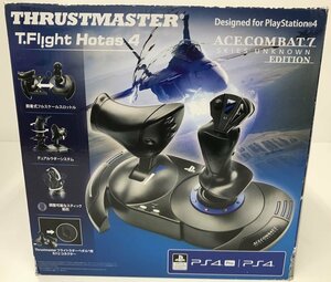 Wc588★PS4 THRUSTMASTER T.Flight Hotas 4：ACE COMBAT 7 SKIED UNKNOWN EDTION 中古 動作未確認 ジャンク品★