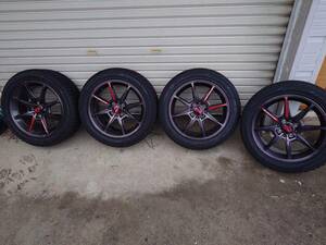 MID RMP RACING R25 16インチ 7.0J 41 PCD 4x100 IG60 205/50R16 美品