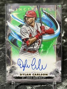 2023 topps inception DYLAN CARLSON rookies & emerging stars autographed card /125 直書きサイン 