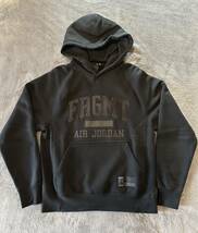 air jordan × fragment FRGMT フーディ L size black フラグメント NIKE 藤原ヒロシ 美品 スウェット パーカー 黒 _画像1