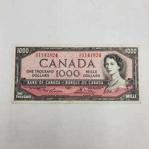 Geki Rare 1954 1000 долларовых купюр Элизабет II Cali II Real Old Banknotes High Bill Collection