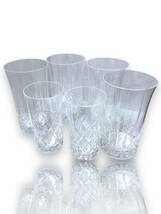 KAGAMI CRYSTAL カガミクリスタル Glass グラス ショートグラス タンブラー カットガラス 切子 古美術 伝統工芸 6点セット 箱付き_画像3