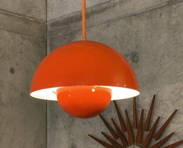 ビンテージ panton flower pot pendant lamp VP2/パントン フラワーポットランプ(検 ルイスポールセン,北欧,ミッドセンチュリー,60's