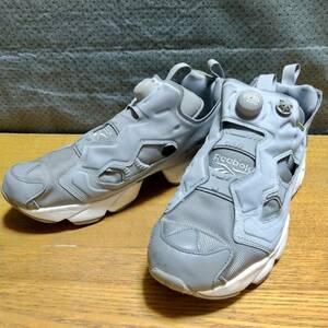 【USED美品】★Reebok リーボック インスタポンプヒューリー グレー/ホワイト 28.0cm★