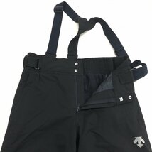 ◆DESCENTE デサント HEAT NAVI 中綿入り スキーパンツ O-77(M相当) 黒 ブラック スキーウェア スノーパンツ 国内正規品 メンズ 紳士_画像6