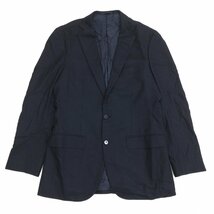 ●EDIFICE エディフィス 2B スーツジャケット 48(L) 濃紺 ネイビー テーラードジャケット 日本製 国内正規品 メンズ 紳士_画像1