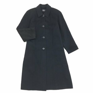 ◆美品 BELTA BUONO ベルタボーノ カシミヤ100% ロングコート 11(L) 黒 ブラック ステンカラーコート カシミア レディース 女性用 婦人