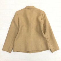 ●Leilian レリアン 3B ウール100% ジャケット 11(L) キャメル ウールジャケット ブレザー 国内正規品 レディース 女性用 婦人_画像2