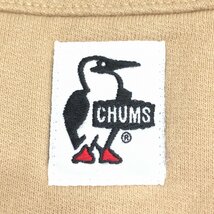 ●CHUMS チャムス ロゴワッペン 襟付き 裏起毛 スウェット トレーナー M キャメル アウトドア キャンプ ハリケーントップ メンズ 国内正規_画像4