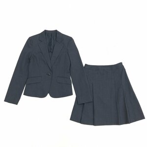 ●LAPEL GALLERY ラペルギャラリー スカート スーツ 上下セットアップ 1(M相当) チャコールグレー 就活 ビジネス レディース 女性用