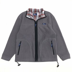 ●Penfield ペンフィールド 裏地チェック フリース ジャケット M グレー ブルゾン アウトドア 国内正規品 メンズ 紳士