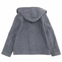 ◆JOURNAL STANDARD ジャーナルスタンダード メルトンウール フーデットコート M グレー ショートコート 国内正規品 レディース 女性用_画像2