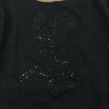 美品 M’S GRACY エムズグレイシー ウール100% ビジュー装飾 ニット セーター 40(L) 黒 ブラック 長袖 国内正規品 レディース 女性用_画像5