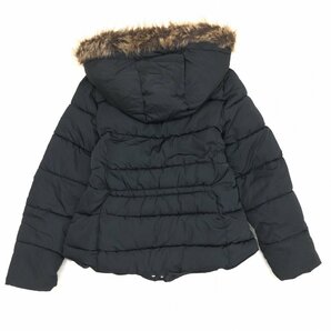 ◆ZARA Kids ザラ キルティング エコダウンジャケット 13/14(JP:160相当) 黒 ダウンパーカー ダウンコート キッズ ジュニア 女の子の画像2