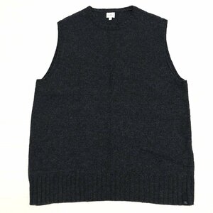 CK Calvin Klein Jeans カルバンクライン ウール ニット ベスト L ダークグレー ジレ ノースリーブ 国内正規品 メンズ 紳士