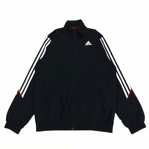 ●adidas アディダス climawarm ロゴプリント ウインドブレーカー ジャケット S 黒 ブラック ジャージ ブルゾン 国内正規品 メンズ 紳士