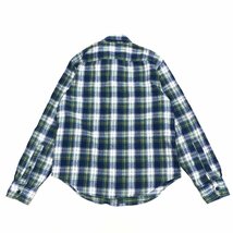 Abercrombie&Fitch アバクロンビー&フィッチ チェック柄 B.D. ネルシャツ M 紺系×緑 ネイビー系 グリーン 長袖 アメカジ 国内正規品 紳士_画像2