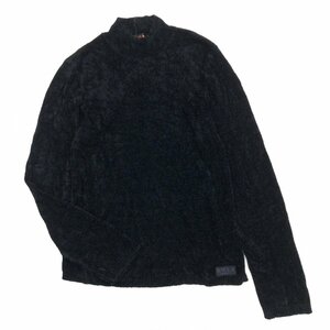EVEX by KRIZIA クリツィア モックネック ニット ボア セーター 40(L) 黒 ブラック 長袖 国内正規品 レディース 女性用 婦人