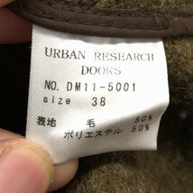 ◆URBAN RESEARCH DOORS アーバンリサーチ フーデット ダブル ジャケット 38(M) オリーブ カーキ ブルゾン 国内正規品 メンズ 紳士_画像7