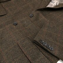 ●BURBERRY バーバリー 2B チェック スーツジャケット AB5(L相当) ブラウン系 日本製 国内正規品 メンズ 紳士_画像5