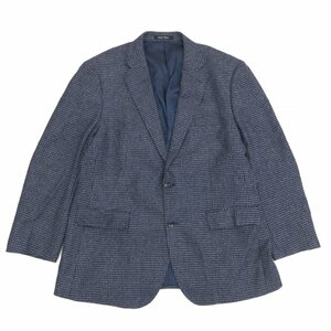 ●伊ETHOMAS社製生地 SAVILE ROW サヴィルロウ カシミヤ混 スーツジャケット 100BE6(XL相当) 濃紺 ネイビー カシミア 特大 大きい 2L LL