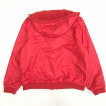 ◆90's 仏製 MONCLER×HUSKY TREVIRA モンクレール ハスキー ナイロン フリース リバーシブル パーカー XS 赤 レッド ヴィンテージ 古着_画像4