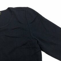 Leilian レリアン ウール100% ニット セーター 13(XL) 黒 ブラック 長袖 LL 2L ゆったり 大きい 国内正規品 レディース 女性用 婦人_画像5