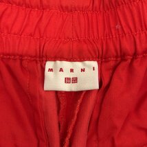 ●MARNI×UNIQLO マルニ ユニクロ コーデュロイ ワイドフィット タックパンツ S 赤 レッド ストレッチ ワイドパンツ イージーパンツ 女性用_画像3