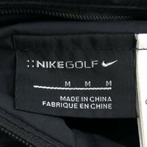 ●NIKE GOLF ナイキ ロゴ刺繍 中綿入り リバーシブル ナイロン ゴルフジャケット M 黒 ブラック ウインドブレーカー ジャージ ブルゾン_画像5