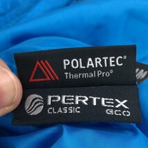 ◆WILDTHINGS ワイルドシングス 2WAY リバーシブル ジャケット S 水色 ブルー×グレージュ ブルゾン POLARTEC PERTEX アウトドア 登山_画像8