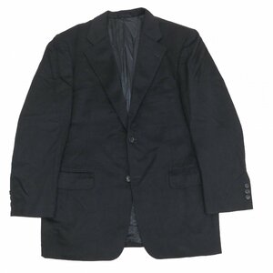 ●Limousine リムジン 高級カシミヤ100% 2B テーラードジャケット LL 黒 ブラック スーツジャケット ブレザー カシミア 特大 大きい 2L XL