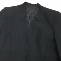 ●iCB アイシービー ウールブレンド ストレッチ パンツ スーツ 上下セットアップ 42(XL) 黒 ブラック 日本製 LL 2L ゆったり 大きい 女性用_画像5