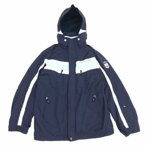 ◆BOGNER ボグナー 着脱式ライナー付き スキージャケット XXL 濃紺 ネイビー スキーウェア ゆったり 大きいサイズ 2XL 3L レディース