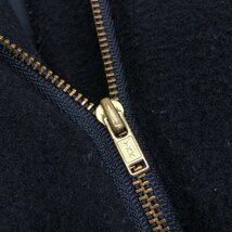◆URBAN RESEARCH アーバンリサーチ メルトンウール 丸襟 フーデットコート36(S) 濃紺 ネイビー ウールコート ロングコート レディース_画像6
