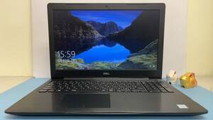 中古ノートパソコン★Windows10★DELL Core i3-8130U/@2.21GHz/4GB/SSD 120GB/15インチ以上★