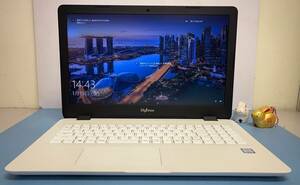 中古ノートパソコン★Windows10★Diginnos Core i3-7100U/@2.40GHz/4GB/SSD 120GB/15インチ以上★