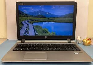 中古ノートパソコン★Windows10★hp Core i3-6100U/@2.30GHz/8GB/SSD 120GB/15インチ以上★