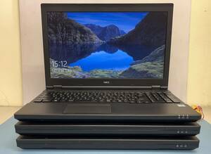 中古ノートパソコン ３台セット ★Windows10★NEC Core i5-6200U/@2.40GHz/4GB/HDD 500GB/15インチ以上★