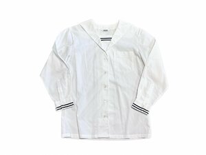 岡山[就実高等学校]女子制服 長袖ブラウス サイズ不明 モリハナエ 中古品